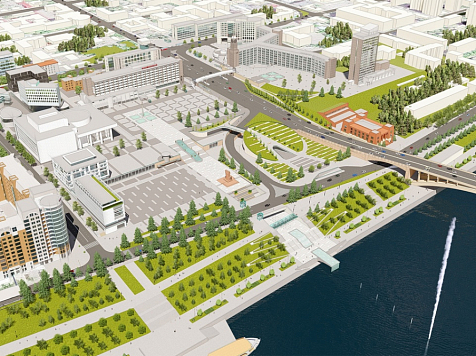 «Сибиряк» построит парковку на Театральной площади в Красноярске почти за 800 млн рублей. Фото: проектная мастерская «А2»