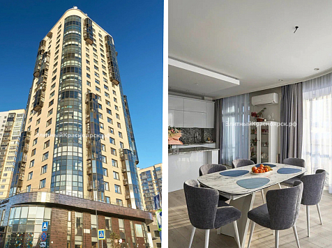 В Красноярске продают квартиру рядом с популярными ресторанами за 65 млн рублей