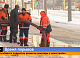 На Щорса в Красноярске затопило дорогу из-за очередной коммунальной аварии
