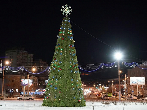 Новогодние ёлки начнут разбирать в Красноярске 15 февраля. Фото: admkrsk.ru