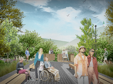 Набережную Качи в Красноярске благоустроят в 2023 году . Фото: Город Красноярск 