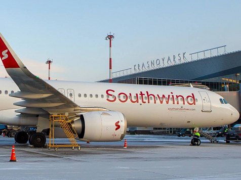 Первый рейс в Красноярск из Антальи совершила турецкая авиакомпания Southwind Airlines. Фото: Красноярский аэропорт / Леся Калинина