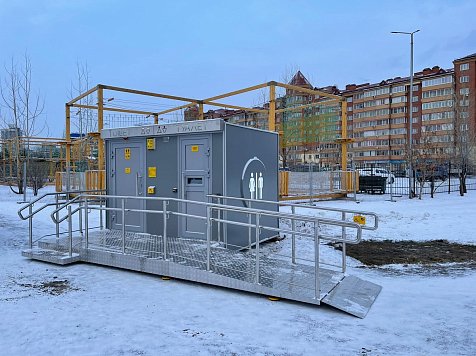 В Красноярске установят тёплые туалеты около новогодних локаций. Фото: мэрия Красноярска