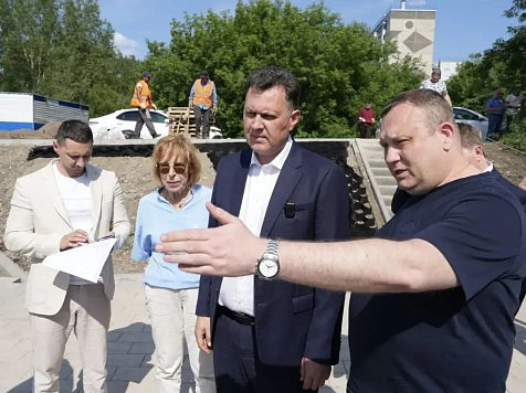 Глава Красноярска рассказал о новой набережной у Октябрьского моста. Фото: Сергей Верещагин