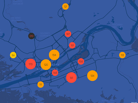 В Красноярске отмечается повышенное загрязнение воздуха. Фото: https://nebo.live/ru/krs