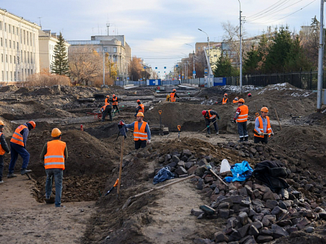 В Красноярске готово уже 366 метров метро, а на площади Революции под него планируют котлован. Фото: Красноярское метро/ tg.me