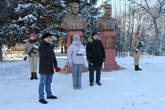 В Красноярском крае установили бюсты героям СВО