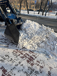 Администрация Красноярска проконтролировала уборку снега с улиц города