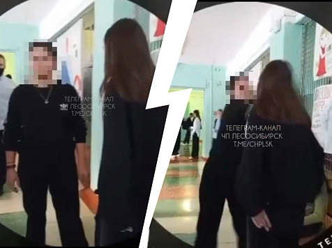 В Лесосибирске 13-летняя школьница избила кулаками другую девочку. Фото/видео: «ЧП Лесосибирск»