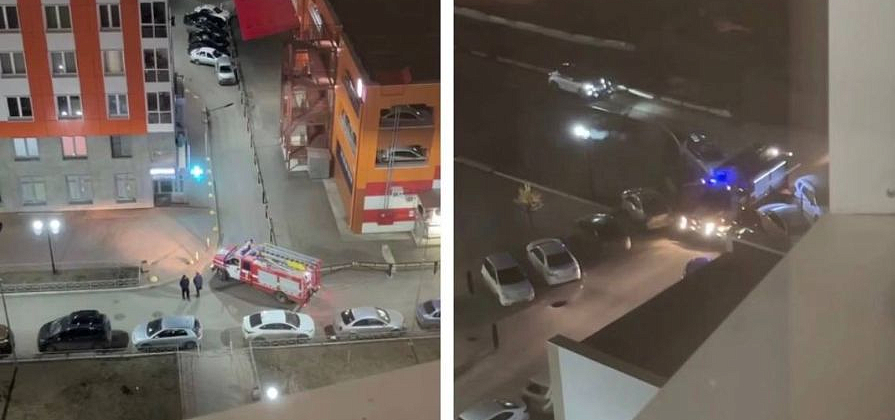 Пожарная машина не смогла проехать к «Тихим зорям» в Красноярске