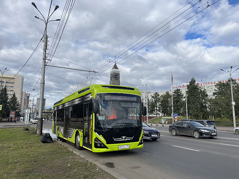 В Красноярске новый электробус «Генерал» ушел с маршрута. Мэрия Красноярска / Telegram