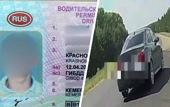 Водителя BMW остановили под Красноярском за тонировку. Он больше года ездил с поддельными правами