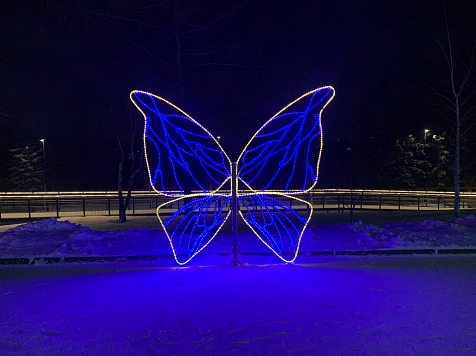 В Красноярске появился новый арт-объект в виде бабочки . Фото: пресс-служба администрации города Красноярска