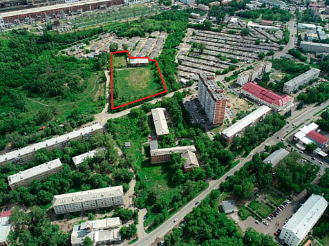 В Красноярске на 26 Бакинских комиссаров построят жилой комплекс на 23 тыс. кв. метров. Фото: земля.дом.рф.