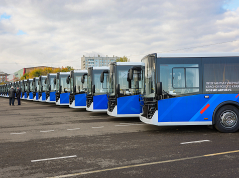 В Красноярском крае на маршруты вышли 82 новых автобуса. Фото: Александр Черных