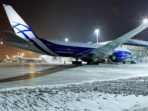 В красноярском аэропорту добавилось самолётов-гигантов. Фото: Олеси Ленковой, инстаграм @airbridgecargoairlines
