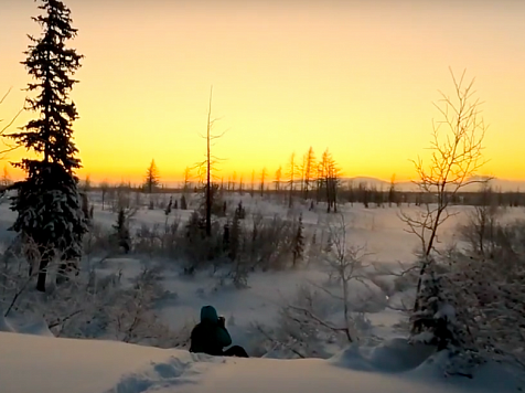 Жители Норильска увидели первый после полярной ночи рассвет. Скриншот видео: vk.com/ Демьян Булавинец
