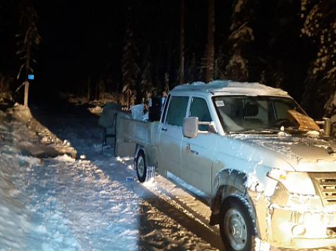 На севере Красноярского края полицейские и спасатели нашли замерзающих вахтовиков. Фото: 24мвд.ру