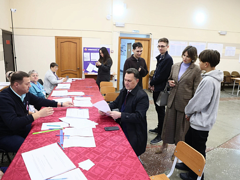 В Красноярске явка на выборах превысила 40%. Фото: Сергей Верещагин