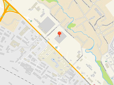 В районе Калинина перекрывают движение из-за строительства третьего «Леруа Мерлен». Скрин: 2ГИС