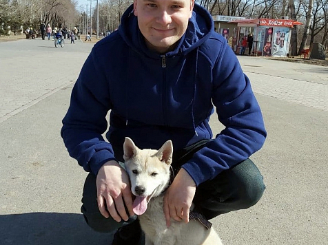 Глава Хакасии взял себе собаку из приюта. Фото: https://vk.com/konovalov1917