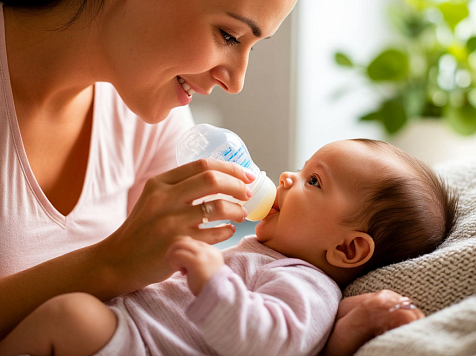 В России запретили продажу популярной фирмы детских смесей из-за опасного токсина. Фото: Яндекс Шедеврум