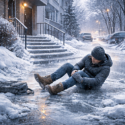 Поскользнулся и получил травму: кто отвечает за неубранные дворы и тротуары