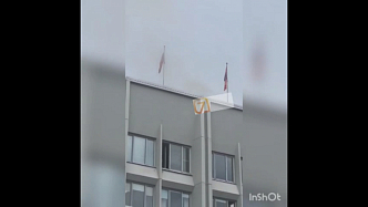 В Красноярске случился пожар в здании администрации 