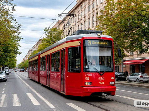 Сразу несколько трамваев в Красноярске изменили маршрут. Фото: Шедеврум