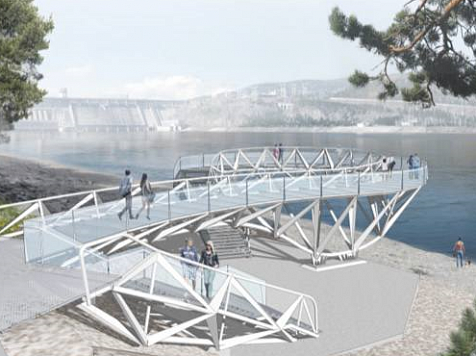 На Красноярской ГЭС планируют построить новую смотровую площадку. Фото: тг-канал «В эти 15 минут модно…»