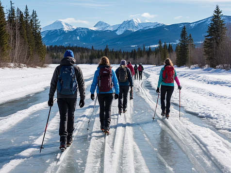 Спасатели МЧС запретили жителям Красноярского края выходить на серый и белый лед. Фото: Shedevrum
