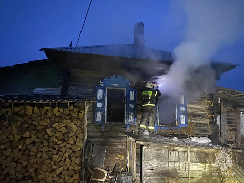 На село в Красноярском крае обрушились смертельный пожар и угроза затопления. Фото: МЧС Красноярского края