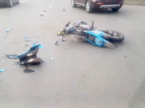 В Красноярске мотоциклист погиб в ДТП на улице Калинина. Фото: ГИБДД Красноярского края