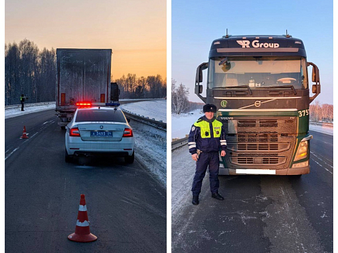 Мужчина едва не замерз в машине на трассе в Красноярском крае. Фото: ГАИ Красноярского края