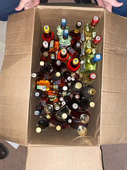 В Октябрьском районе Красноярска из магазина изъяли 476 бутылок алкоголя без лицензии 