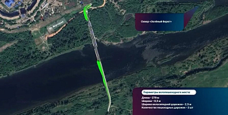 Госэкспертиза одобрила проект велопешеходного моста на красноярском Татышеве