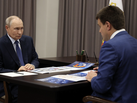 Губернатор доложил Владимиру Путину о ходе подготовки к 400-летию Красноярска. Фото: kremlin.ru