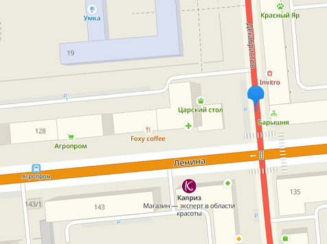 В Красноярске на улице Декабристов установят знак «Работает эвакуатор» . Фото: 2ГИС