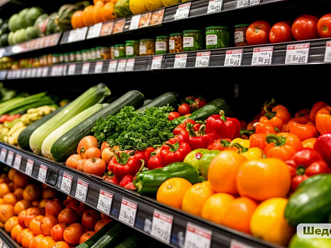 Продукты подешевели впервые за 2025 год в Красноярском крае. Фото: Шедеврум