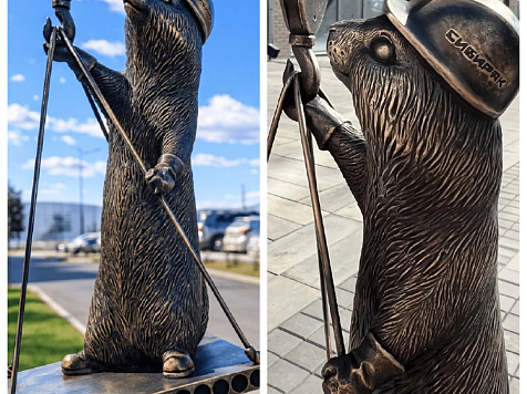 Юбилейный суслик-строитель пополнил коллекцию символов Красноярска. Фото: «Сибиряк»