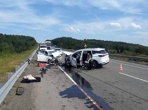 71-летняя женщина устроила аварию на трассе и погубила водителя встречного авто. Фото: ГАИ Красноярского края