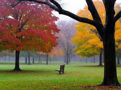 Красноярские синоптики рассказали о заморозках с мокрым снегом в сентябре. Фото: Шедеврум