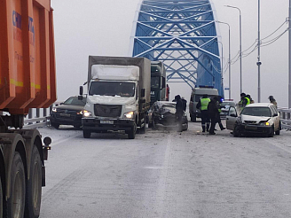 На «Путинском мосту» в Красноярске полностью восстановили движение