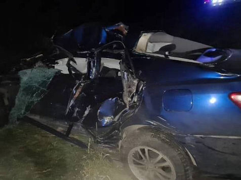 Девушка-водитель на Toyota Prius устроила лобовое столкновение на трассе «Сибирь» под Красноярском. Фото: ГАИ Красноярского края