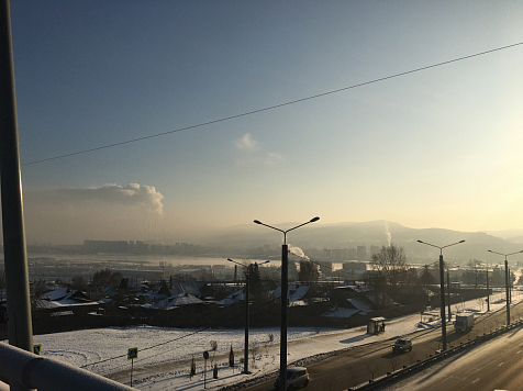 В Красноярске на двое суток ввели режим НМУ. Фото: «7 канал Красноярск»