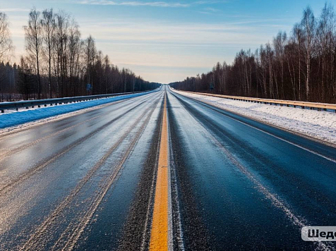 Гололед ограничил движение на трассах Красноярского края. Фото: Шедеврум