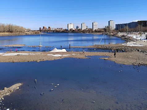 Обмелевший Енисей не повлияет на качество воды в Красноярске . Фото: СГК