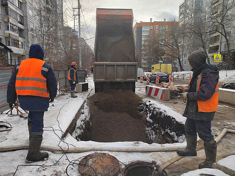 В Красноярске завершили строительство канализационных сетей на Горького. Фото: «КрасКом»