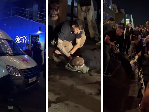 Охранник красноярского клуба «Флэт» избил посетителя до потери сознания. Фото/видео: «ЧП Красноярск»