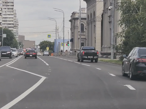 В Красноярске изменилась дорожная разметка у Речного вокзала. Фото: Администрация Красноярска